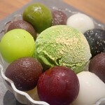 今菓子司 銀座凮月堂 - 抹茶クリームあんみつ