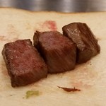 宮崎牛鉄板焼ステーキ 心斎橋みやちく みやざき館 - 