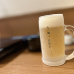 博多もつ鍋前田屋 - 生ビール　サッポロ黒ラベル