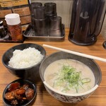 老虎苑 - かす汁定食@600円