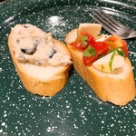 フランスベ－カリー - ブルスケッタ作りました