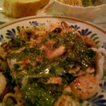 イタリア料理 コラッジオ - 魚介のグリルバジルソース