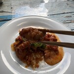 ふらごはん - チキンのモッツァレラトマト煮