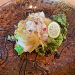 カルティベイト - 前菜の豚冷しゃぶのサラダ