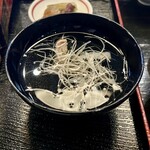 鰻 小林 - お吸い物の肝吸い（プラス250円で変更）