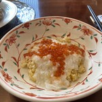 点心爛漫tejima - いくらの紹興酒漬けをトッピングした餡かけ炒飯