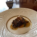 点心爛漫tejima - 坊ちゃんかぼちゃと豚角煮の梅干菜ソース