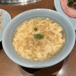 焼肉 静龍苑 - 玉子スープ