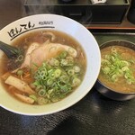 ぼんてん 井上製麺所 - 料理写真:尾道ラーメン、まかないご飯セット