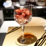 串揚げはやし - 『サーロイン　ユッケ』