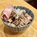 中華そば ココカラサキゑ - チャーシュー丼 480円　※単品注文不可