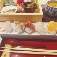 対馬のどぐろとイカ活き造り 博多 魚蔵 都ホテル店 - 手毬寿司って感じ