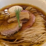 らぁ麺やまぐち - 味玉鶏そば　麺線が美しい