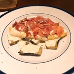 山下食堂 - 茄子のソテーとオムレツ　パルミジャーノのクリーム