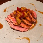 山下食堂 - 鴨のロースト　アメリカンチェリーソース