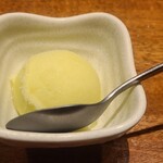 ご当地酒場 長崎県五島列島 小値賀町 - ラストはマスカットのシャーベットでした♡