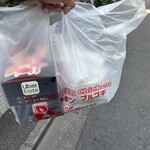 辛ちゃん - 購入したフライドチキン＆ヤンニョムチキンハーフ＆ハーフ