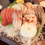 Sashimi to Nihonshu Nami ni Chidori