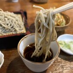 長竿亭 - 辛めのそばつゆちょこんとつけて