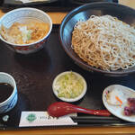 生そば あずま - 親子丼セット（蕎麦3玉）