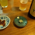 丹三郎 - わさび漬けとかつお節のつまみ