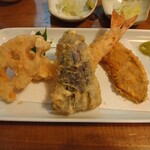 丹三郎 - 天ぷら（小鮎は食べてしまった）