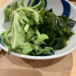 鮓 村瀬 - ワカメとアイススプラウト