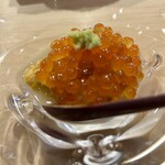 鮓 村瀬 - 蒸し鮑と雲丹、イクラ