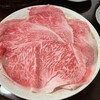 ざくろ - 一人前のA4のしゃぶしゃぶ定食の肉。結局追加した。