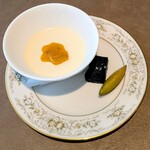 Largo RISTORANTE - マンダリンのパンナコッタ チョコとプルーン