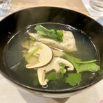 うを徳 - ◆三重鳥羽サワラと松茸、白浜の鮑のお椀