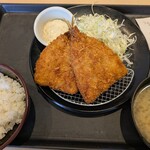 松のや - アジフライ定食