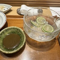 銀座 久兵衛 京王プラザホテル店 - 水アワビは今まで塩だった気がします