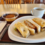 レストラン コンポート - 料理写真:カツフォカサンド他～☆