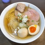 中華そば イデタ - 特製塩そば味玉トッピング（1100円+130円）
