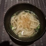 瀬里奈 - 〆の水沢うどんです。