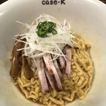 ramen case-K - 脂そば追加、麺が太麺に変わる