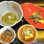 ますや旅館 - 夕食（焼きナス 他）