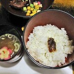 ますや旅館 - 夕食（ご飯 ＆ 味噌汁）
