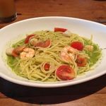 ピソラ - 海老と貝柱、ﾌﾚｯｼｭﾄﾏﾄのｼﾞｪﾉﾍﾞｰｾﾞｿｰｽ