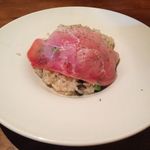 ★生ﾊﾑとｷﾉｺ、ｱｽﾊﾟﾗの地中海仕立てのﾍﾟﾍﾟﾛﾝﾁｰﾉ