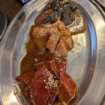 焼肉セブン - ハツとミノ、センマイが到着❗️