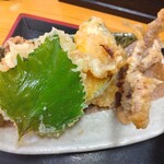 そば処　つる福 - ゲソ天野菜セット