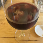 野菜とお鍋と揚げもんと とまり木432” - 凍った葡萄が入ったワイン