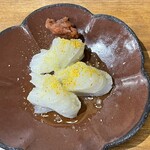 日本酒と肴 みや川 - そでいか　たんかん和え　900円