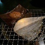 湯あそびの宿　下呂観光ホテル - カレイの干物と朴葉味噌（朝食）