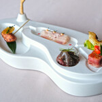 SUD restaurant - ランチコース 5082円 のSUDシグネチャープレート 東京ローカルをイメージして