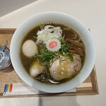 上方レインボー - カレーラーメン＋味玉アローカナ