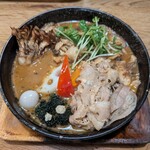 スープカレーGARAKU - かみふらのポークの豚しゃぶとたっぷりキノコの森