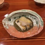 銀座 きた川 - 鮑のフライ  肝ソース